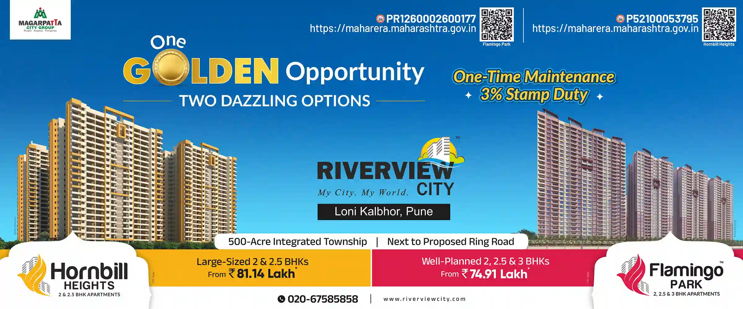 Riverciew City Loni and Riverview City magarpatta